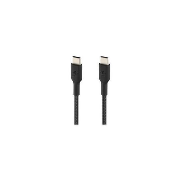 Belkin flätad USB-C till USB-C-kabel - 1m svart