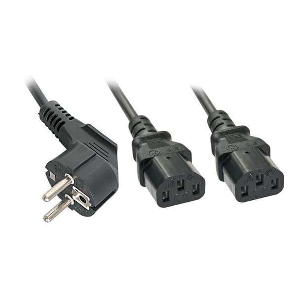 Lindy - Strømledning - CEE 7/7 (SCHUKO) (S) til IEC 60320 C13 (30048)