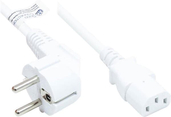 Alcasa P0130-W015 netledning Hvid 1,5 m CEE7/7 C13 stik