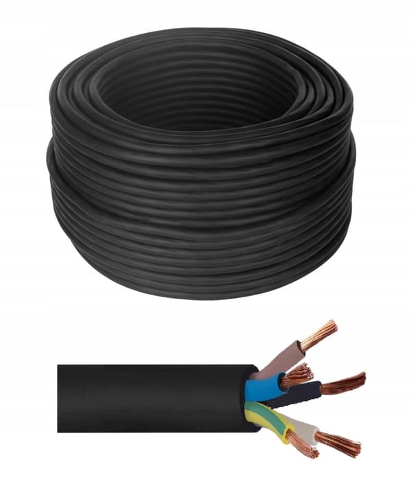 RUNDT KABEL 5x2,5 500V 1m
