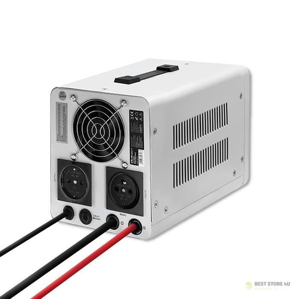 QOLTEC REN SINUSBØLGE UPS | 500VA | 350W | FASTFASE | GRÅ