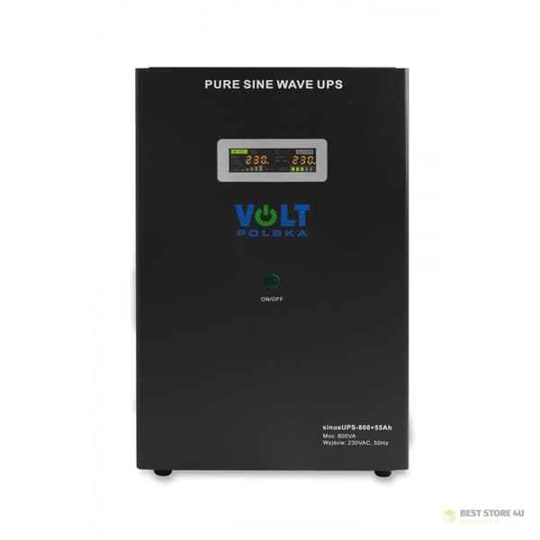 Nødstrømforsyning VOLT Polsk UPS SINUS 800 + 55Ah (500/800W) 3SR800WA55
