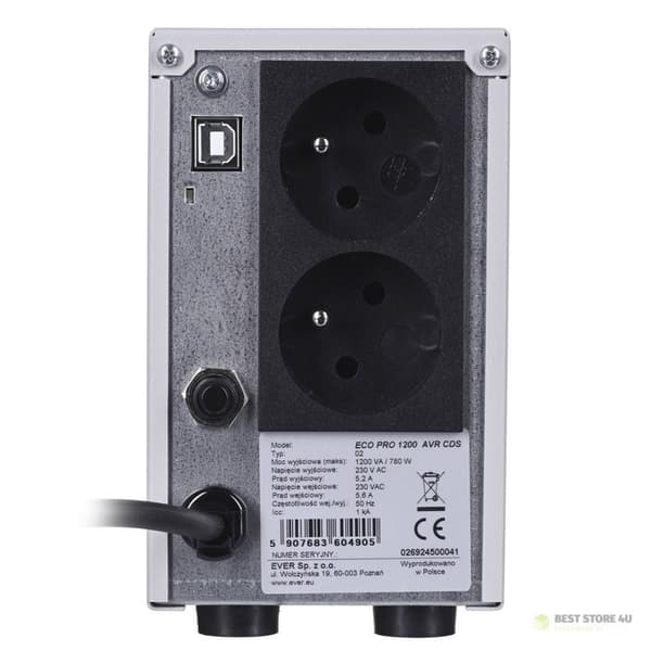 Ever ECO PRO UPS (1200VA) (Med EAVRTO-001K20/00)