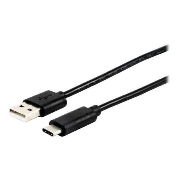 Utrusta USB-C USB-kabel 1m Svart - USB 2.0 3A Gjuten