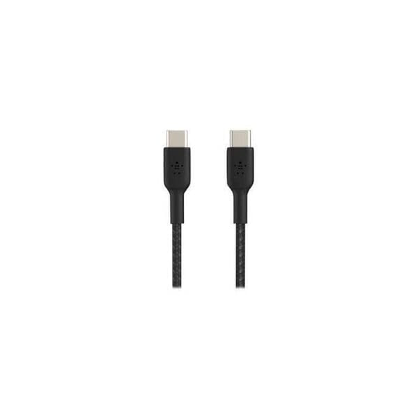 Belkin flätad USB-C till USB-C-kabel - 1m svart