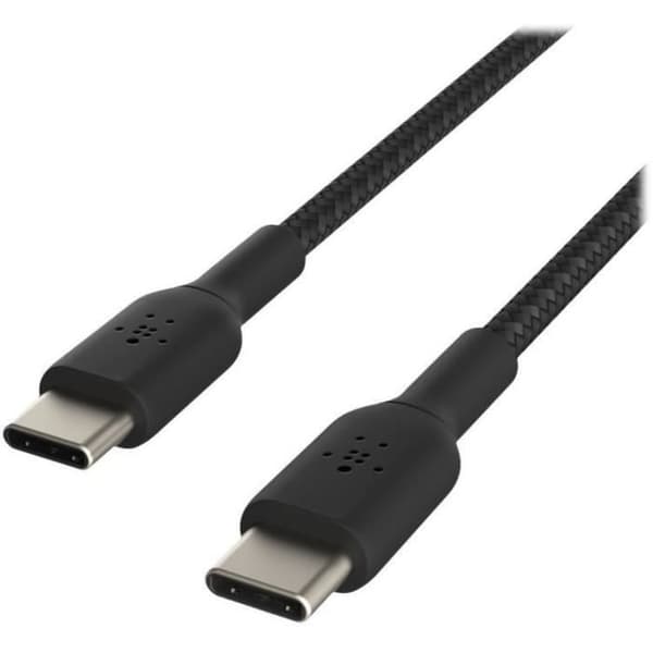 Belkin flätad USB-C till USB-C-kabel - 1m svart