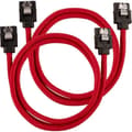 Miniatyrbild 1 av 3: CORSAIR Premium SATA 6 Gbps mantlad kabel Röd - 60 cm rak - (CC-8900254)