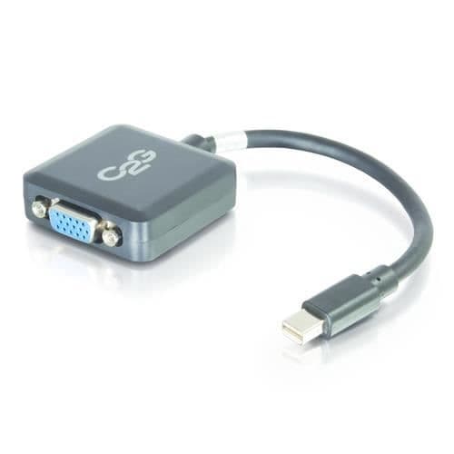 20 cm Mini DisplayPort M till VGA F BLK