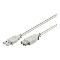 USB 2.0 förlängning grå 0,6m