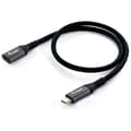 Miniatyrbild 1 av 4: Utrusta 128371 USB 3.2 Gen 2 C till C M-F förlängningskabel 1,0m 4K-60Hz 10Gbps Svart