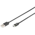 Miniatyrbild 1 av 4: Anslutningskabel - Digitus - AK-300148-040-S - USB 2.0 - USB-C - 4m - Laddning och synkronisering