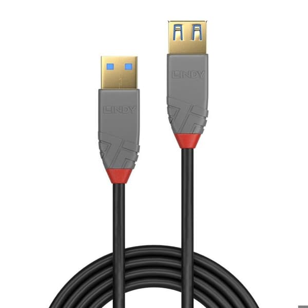 USB 3.0 typ A förlängningskabel - Anthra Line - 1m - LINDY