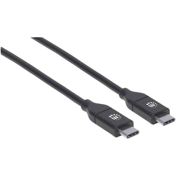 Manhattan USB 2.0 Typ C anslutningskabel, 2 m svart - 355247