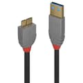 Miniatyrbild 1 av 2: USB 3.0 typ A till Micro-B-kabel - Anthra Line - 1m - LINDY