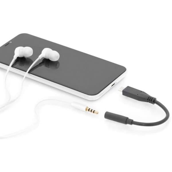 Ljudadapterkabel - Digitus - AK-300321-002-S - USB-C™ hane - 3.5 mm hona - 20 cm
