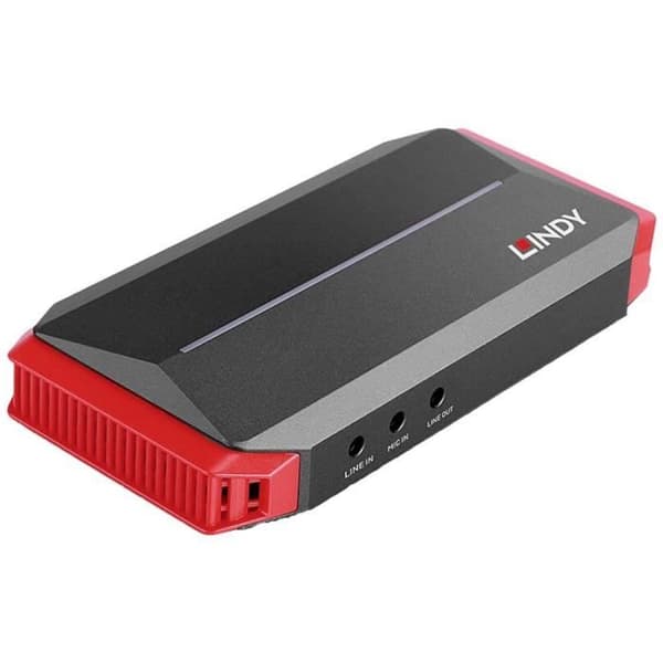 Videoinspelningskort - LINDY - 43377 - USB - Svart - HDMI 4K