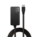 Miniatyrbild 2 av 3: Aktiv USB 3.0 förlängning - Pro - 10m - Hub med 4 portar - Svart - Ansluter upp till 4 enheter
