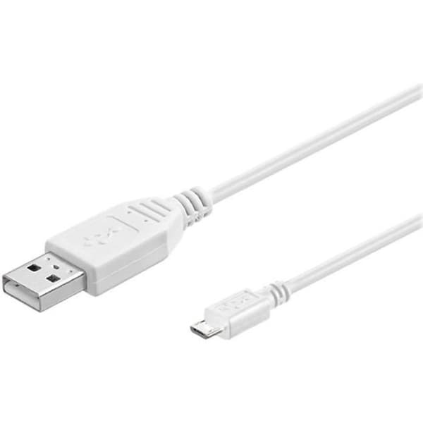 goobay USB-kabel Micro-USB Typ B (M) till USB (M) USB 2.0 5 m vit