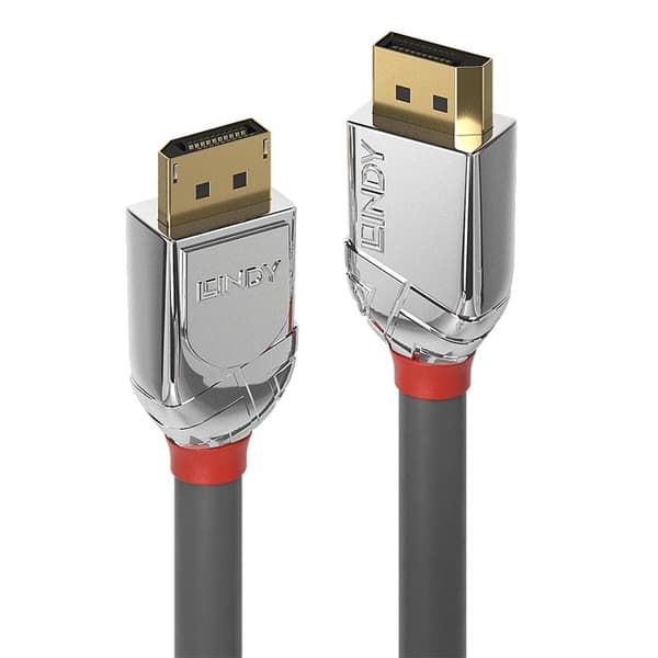 Lindy CROMO DisplayPort-kabel - 1m - 4K-stöd - grå