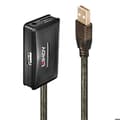 Miniatyrbild 1 av 2: LINDY USB 2.0 förlängningskabel med hubb 10m