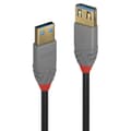 Miniatyrbild 1 av 2: USB 3.0 typ A förlängningskabel - LINDY - Anthra Line - 2m - Guldpläterade kontakter - Dubbelskärmad