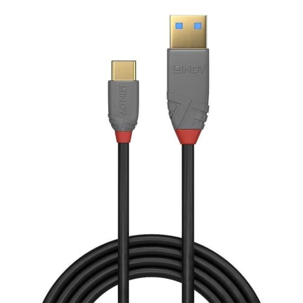 USB 2.0 typ A till C kabel - Anthra Line - 3m - LINDY