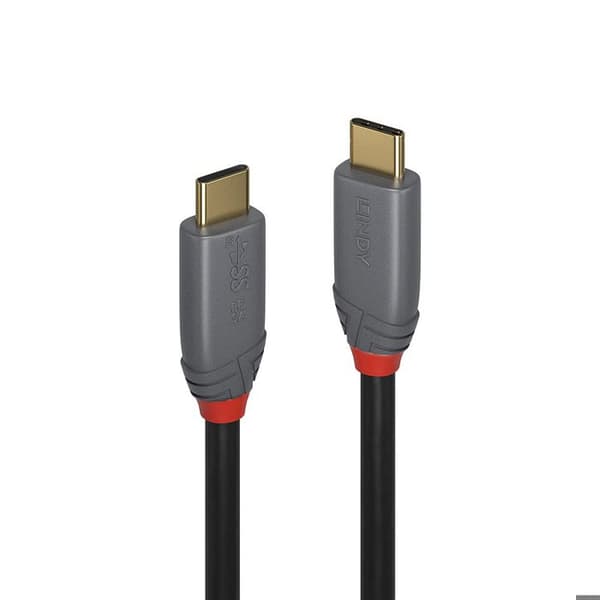 USB 3.1 typ C / C kabel - 5A - Anthra Line - 1m - LINDY