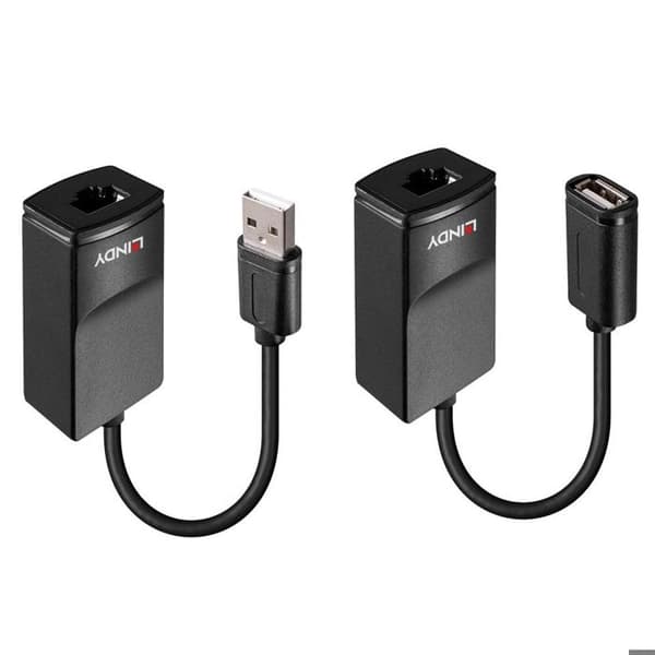 Lindy Extender Basic - USB-Erweiterung - USB, CATx - över CAT 5e/6 - till 60 m () - 43365
