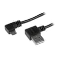 Miniatyrbild 1 av 2: USB A till Micro B-kabel med rätvinkliga kontakter - STARTECH.COM - 2 m - Svart