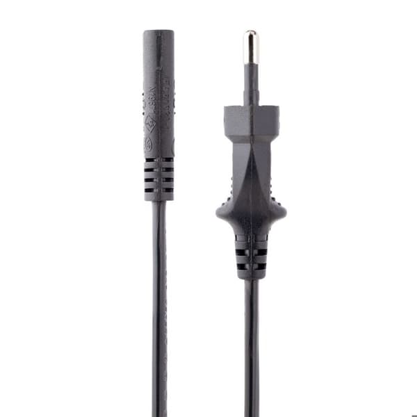 StarTech.com 2 m strömkabel för bärbar dator - EU-kontakt till C7, 2,5A 250WG, 18AWG - Strömkabel för I