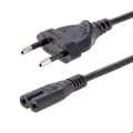 Miniatyrbild 1 av 4: StarTech.com 2 m strömkabel för bärbar dator - EU-kontakt till C7, 2,5A 250WG, 18AWG - Strömkabel för I