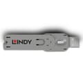 Miniatyrbild 1 av 2: Nyckel för USB-portblockerare - LINDY - USB typ A - Vit - 2 års garanti - Lätt att använda