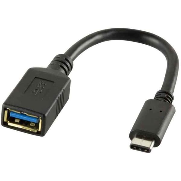 USB 3.1-kabel - LOGILINK - USB-C till USB-A-adapter - 15 cm - 3 A - Svart