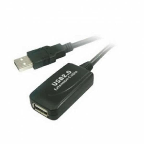 USB 2.0 FÖRLÄNGNINGSKABEL + FÖRSTÄRKARE M/H 5 M.