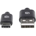 Miniatyrbild 3 av 3: Manhattan USB-kabel USB 2.0 USB-A hane, USB-C hane 50.00 cm svart 354912