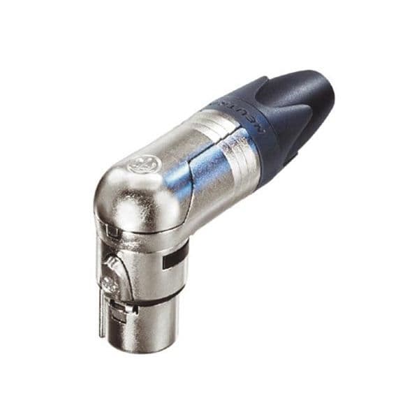 NEUTRIK XLR 3-stifts vinklad honkontakt med...