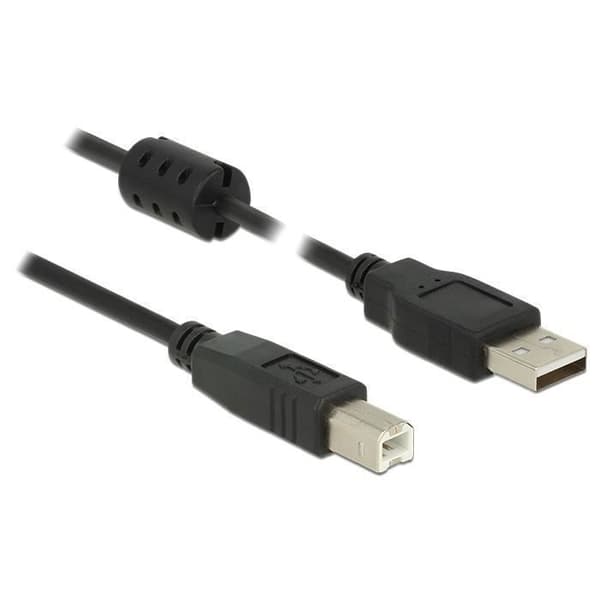 DeLOCK USB-kabel 0,5 m - USB 2.0-A/USB 2.0-B - Svart