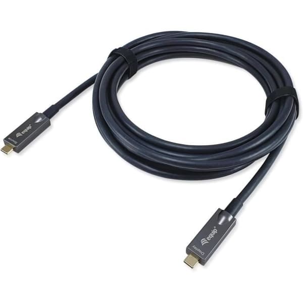 Aktiv USB-C till C optisk kabel - EQUIP - 119462 - 10m - 4K/60Hz - 10 Gbit/s