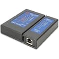 Miniatyrbild 1 av 2: Nätverkskabeltestare - DIGITUS - RJ45 &amp; RJ11 - PoE-test - Avskärmningdetektering - Robust hölje
