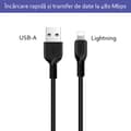 Miniatyrbild 3 av 6: Hoco - Flash datakabel (X20) - USB-A till Lightning, 10W, 2,4A, 1,0m - Svart