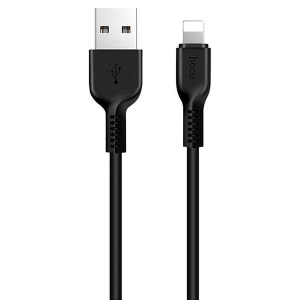 Hoco - Flash datakabel (X20) - USB-A till Lightning, 10W, 2,4A, 1,0m - Svart