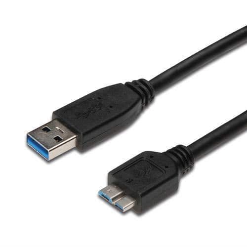 PremiumCord USB 3.0 USB A Micro USB B Anslutningskabel 0,5 m, CU, AWG 28, 2 skärmade, M/UL Svart - ku3ma05bk