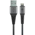 Miniatyrbild 1 av 2: Lightning-kabel - GOOBAY - 49269 - MFi-certifierad - 2 m - Hållbar textil med metallkontakter