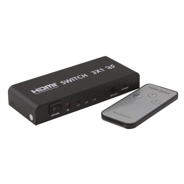 waytex 29112 Multikontakt HDMI 1.4 3 ingångar - 1 utgång