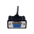 Miniatyrbild 3 av 4: Seriell RS232 DB9 Crossover nollmodemkabel - STARTECH - 1 m - Svart