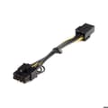 Miniatyrbild 2 av 2: Strömförsörjningadapterkabel - STARTECH - PCI Express - 6 pinnar till 8 pinnar - 15 cm - Gul