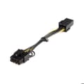 Miniatyrbild 1 av 2: Strömförsörjningadapterkabel - STARTECH - PCI Express - 6 pinnar till 8 pinnar - 15 cm - Gul