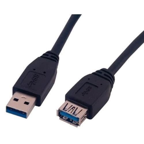 MCL USB 3.0 Typ A hane/hona förlängningskabel - 1,80 m