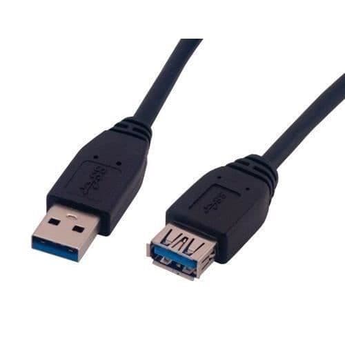 MCL USB 3.0 Typ A hane/hona förlängningskabel - 1,80 m