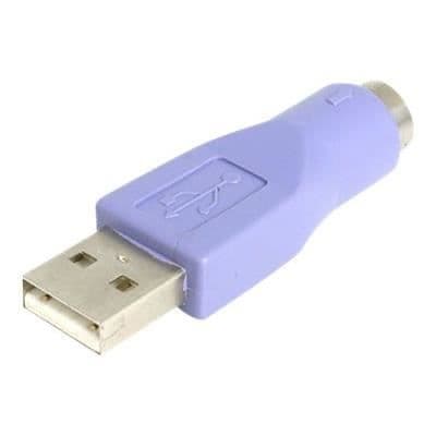 PS/2 till USB-adapter - STARTECH - Modell F/M - USB-A-hanne - Livstidsgaranti - Lila